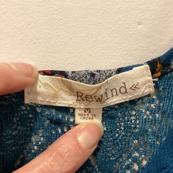 Rewind Embroidered Cold Shoulder Top - Picture 13 of 13